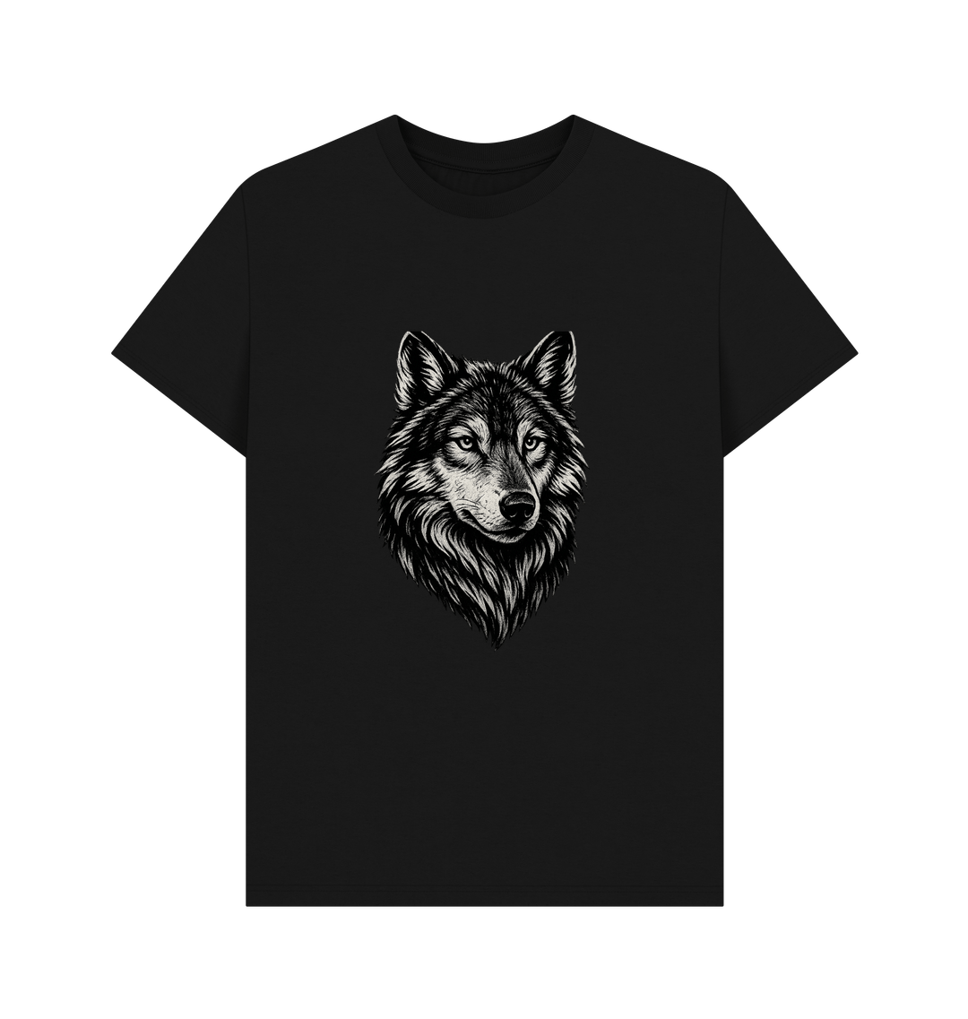 Black Printed T-shirt Front