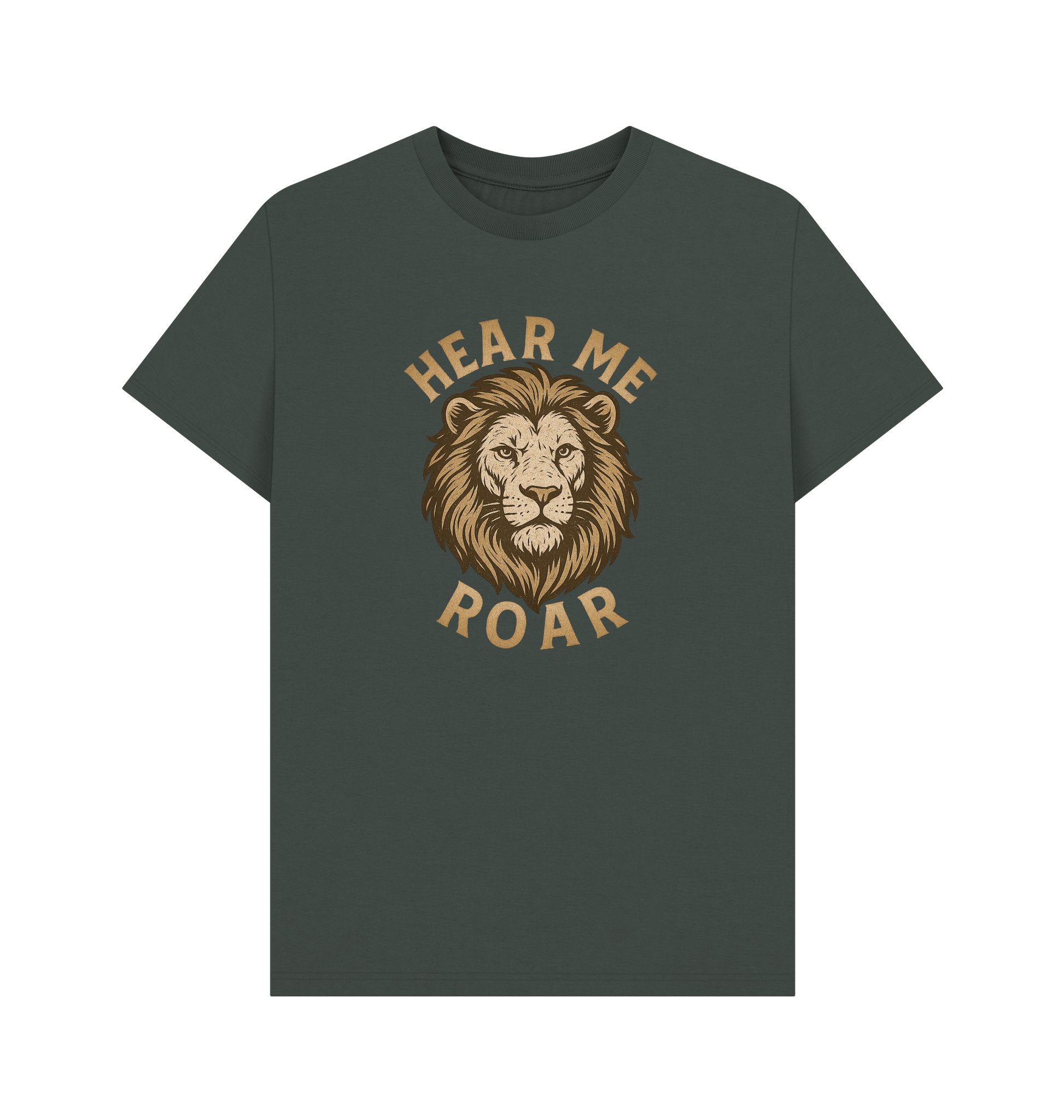 Dark Grey Printed T-shirt Front