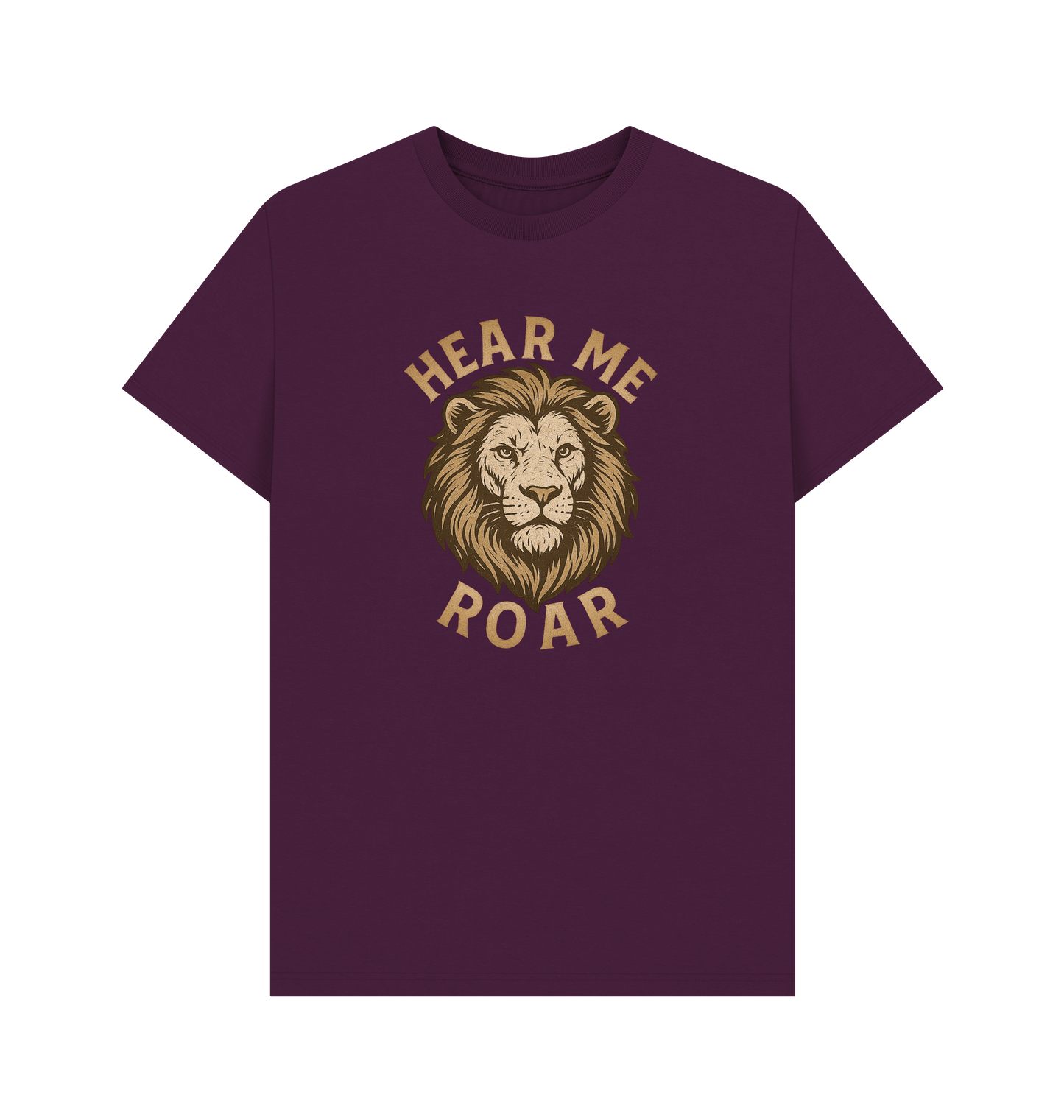 Purple Printed T-shirt Front