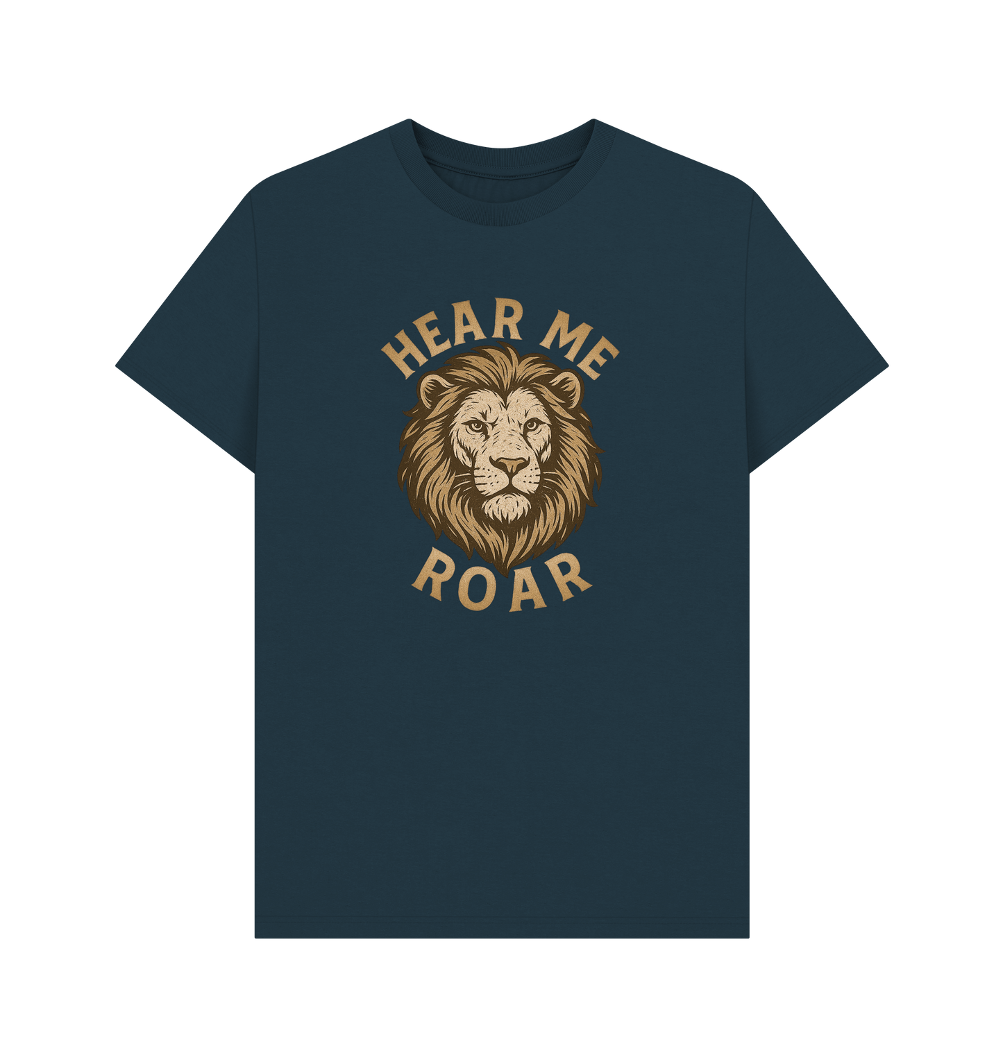 Denim Blue Printed T-shirt Front